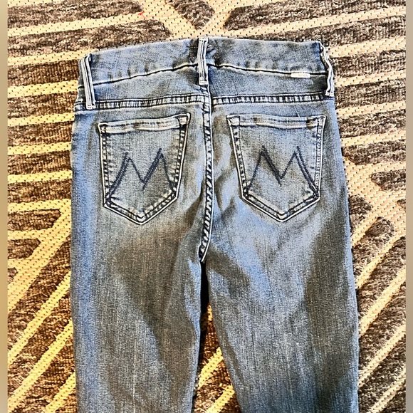 MOTHER The Looker Ankle Sz 24 in We The Animals Blue Stretch Jeans Orig $275 - Picture 8 of 13